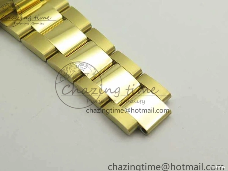 Plated YG 904L 1:1 116508 And SS Case Bracelet Green Clone Edition Dial Best Super A4130 ARF Daytona 0414